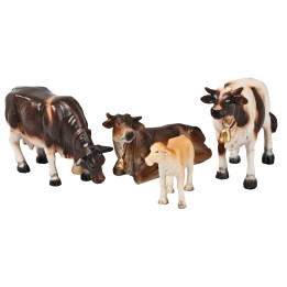 Conjunto de tres vacas y un ternero para estatuas de 9-10 cm