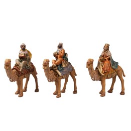 Set 3 Re Magi a cammello serie 10 cm Euromarchi