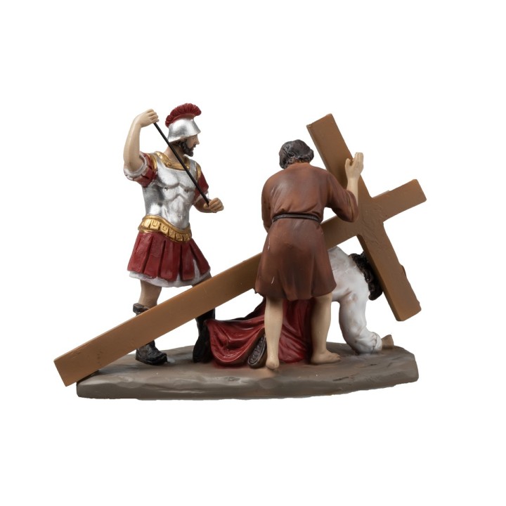 Estatuas de resina 14 estaciones Vía Crucis cm 9