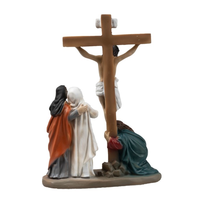 Resin statues 14 stations Way of the Cross 9 cm