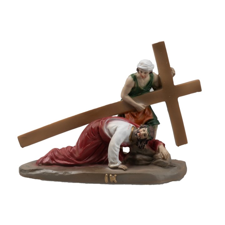 Estatuas de resina 14 estaciones Vía Crucis cm 9