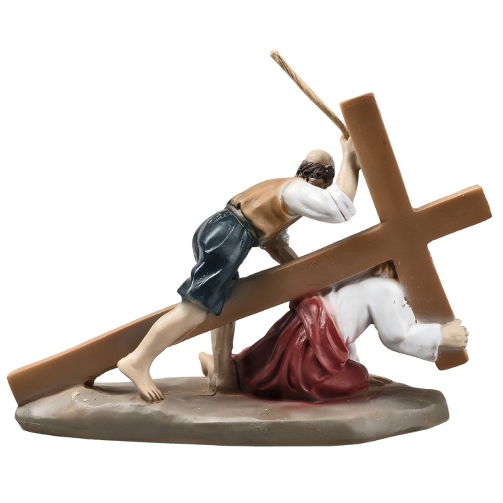 Estatuas de resina 14 estaciones Vía Crucis cm 9