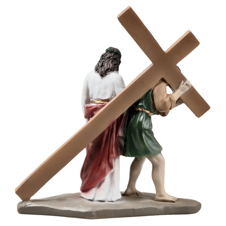 Estatuas de resina 14 estaciones Vía Crucis cm 9
