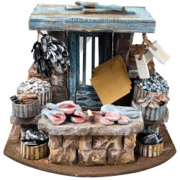 Fishmonger's shop 20x14x15cm