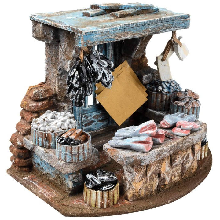Bottega del pescivendolo 20x14x15cm