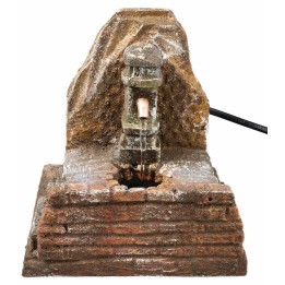 Fuente de columna con bomba funcionando cm 13,5x13x14 h