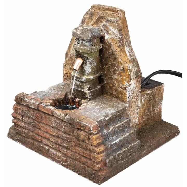 Column fountain with working pump cm 13.5x13x14 h