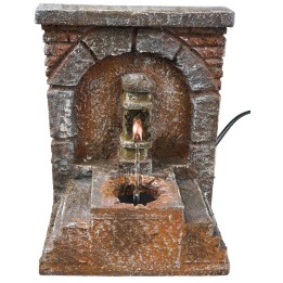 Fontana a colonna con arco e pompa funzionante cm 13,5x13x17 h