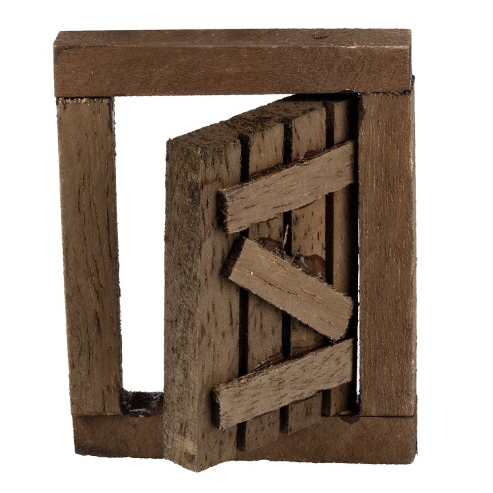 Ventana de madera con hoja abatible cm 4,5x0,8x5,7 h