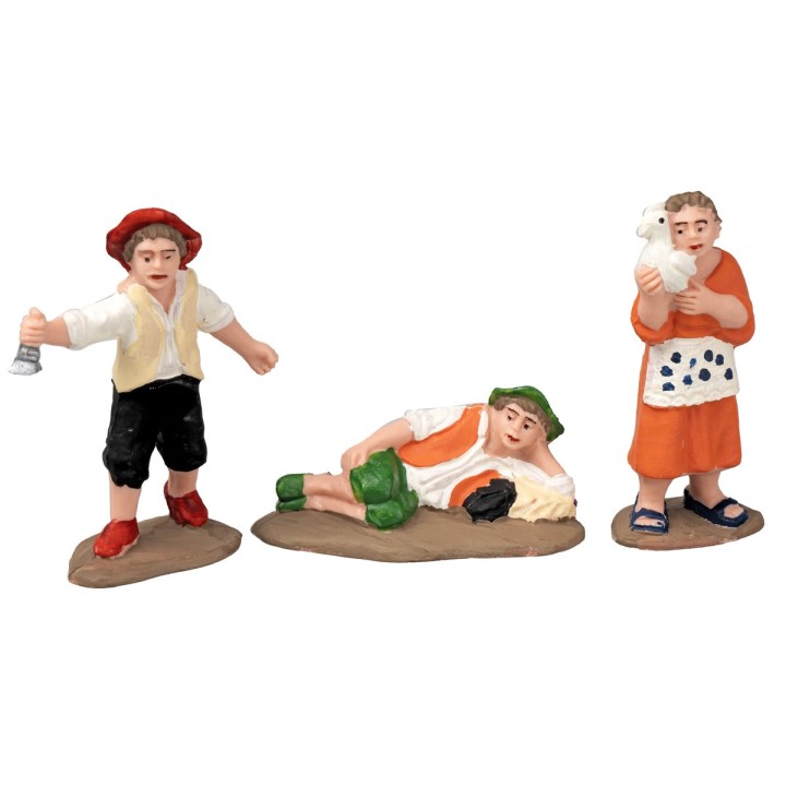 Conjunto de 3 niños serie 10 cm