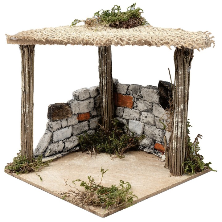 Tent with plaster wall cm 12.5x12.5x12 h