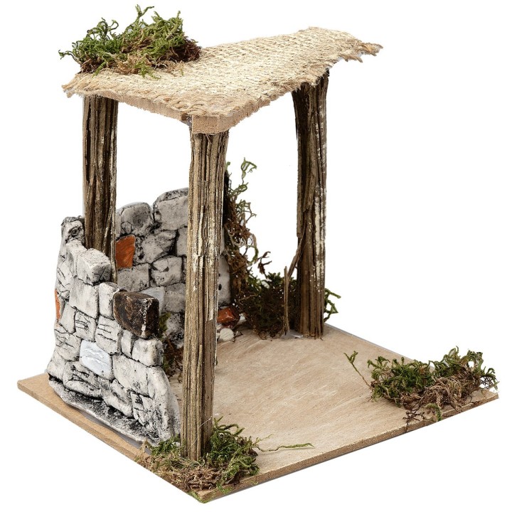 Tent with plaster wall cm 12.5x12.5x12 h
