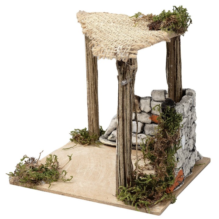 Tent with plaster wall cm 12.5x12.5x12 h