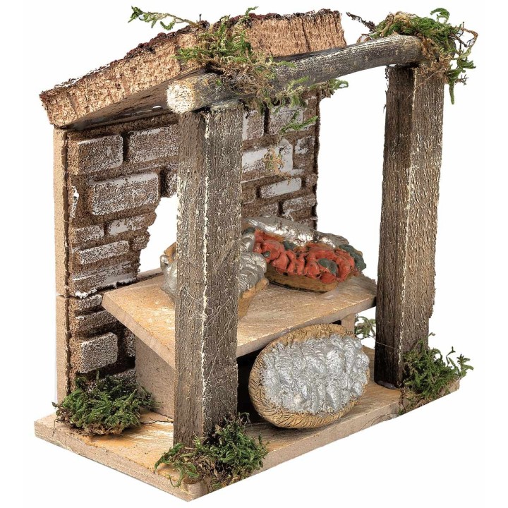 Fisherman's workshop 13x8x14.5 cm h