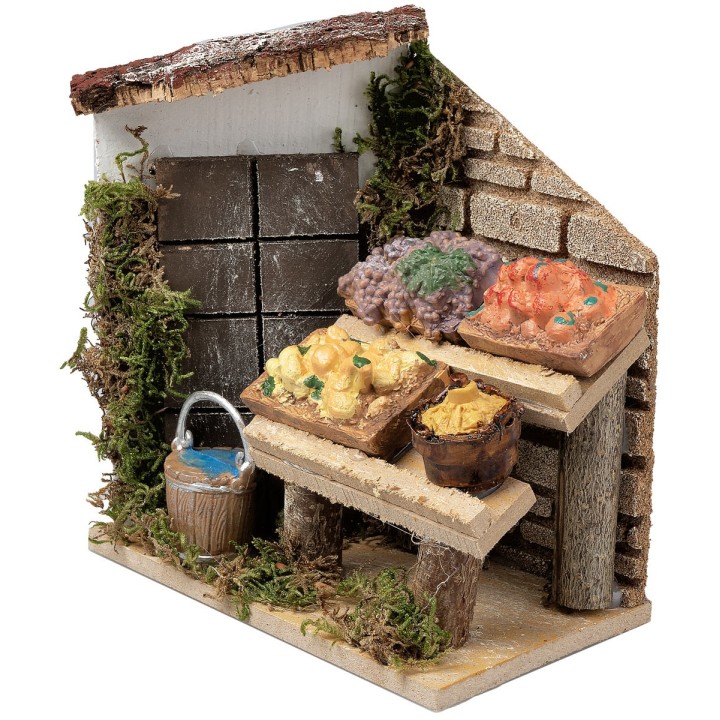Fruit Vendor's Workshop cm 13.5x7.5x14.5 h