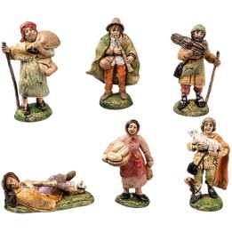 Set 6 statue 10 cm per presepe