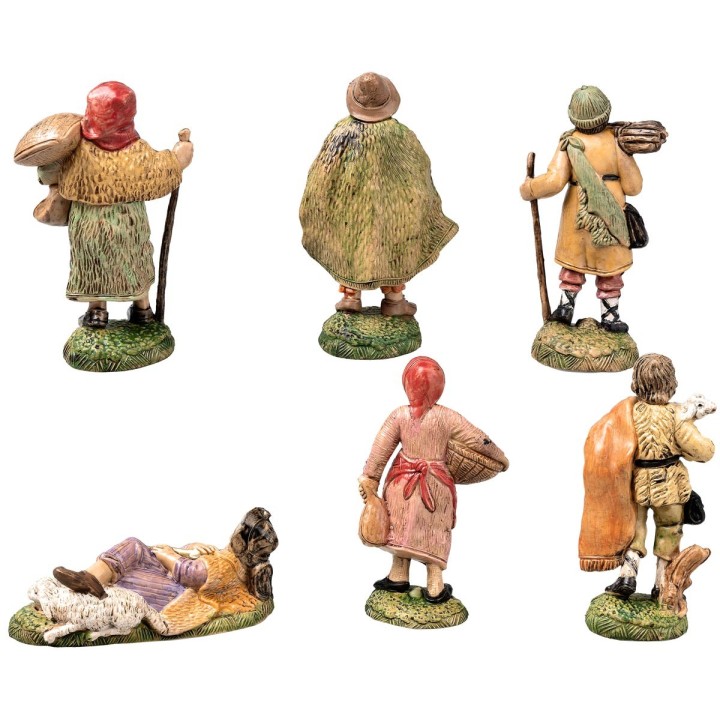 Conjunto de 6 estatuas de 10 cm para belén