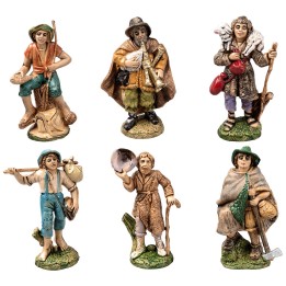 Set of 6 figurines 10 cm for nativity scene