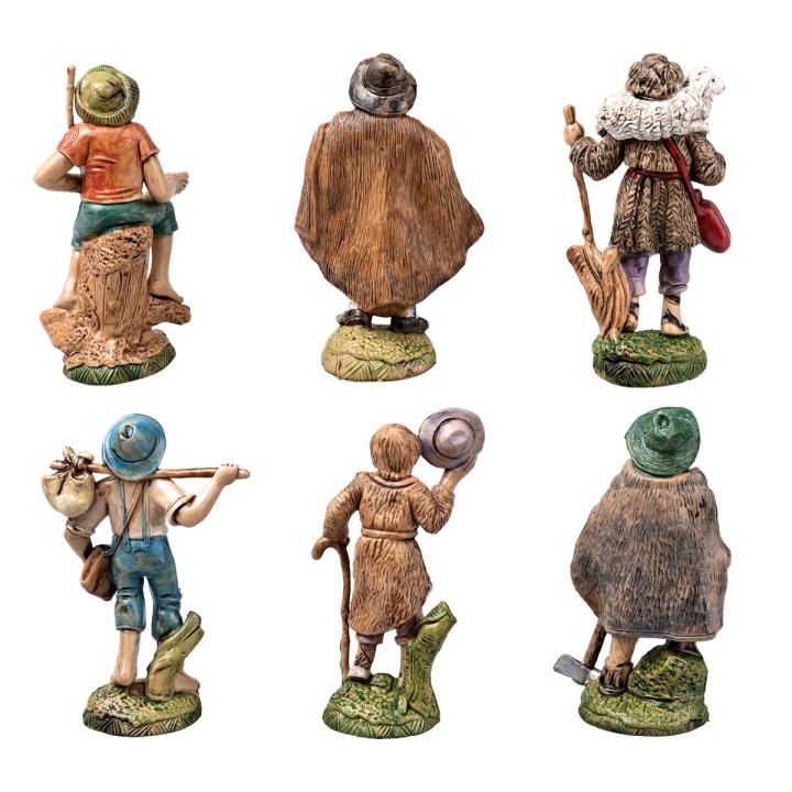 Set of 6 figurines 10 cm for nativity scene