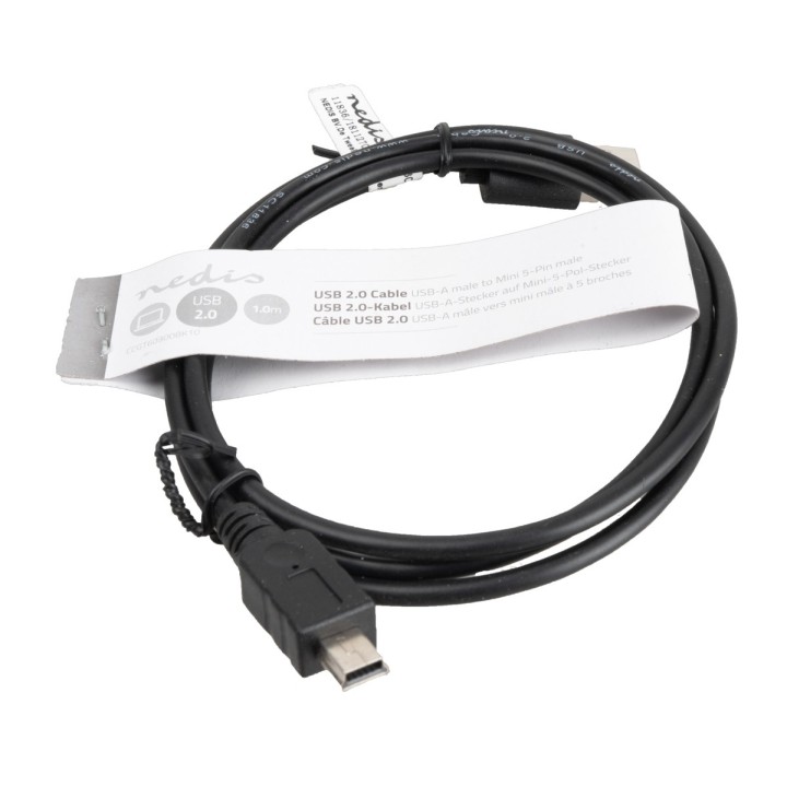 Cavo USB 2.0 a maschio - mini maschio a 5 pin 1.0 m nero
