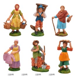 Set 6 soggetti serie 10 cm