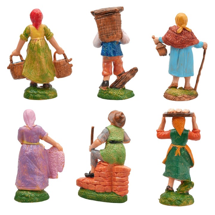 Set 6 soggetti serie 10 cm