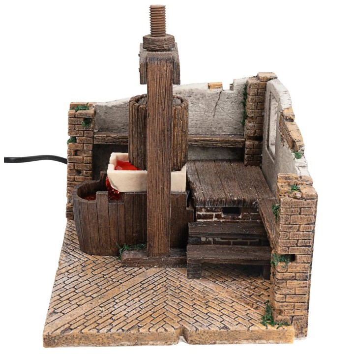 Cantina presepe torchio funzionante con pompa - Articoli presepe