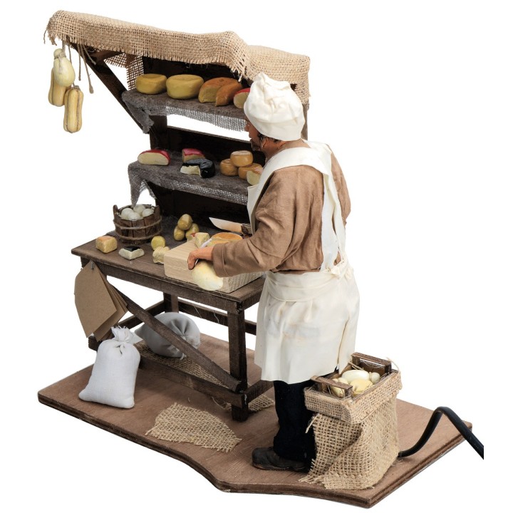 Venditore di formaggi serie 30 cm in movimento