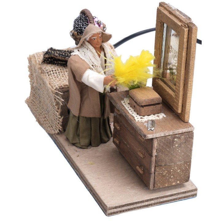 Woman dusting series 10 cm in motion