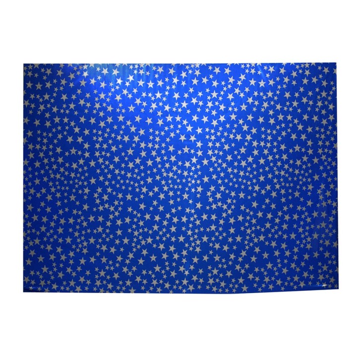 Carta cielo metallizzata presepe Cm 100x70