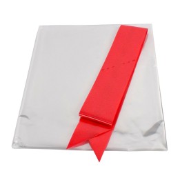Transparent sheet with 100x130 cm Christmas bow