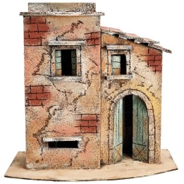 Neapolitan house with sloping side roof cm 28x17x28 h
