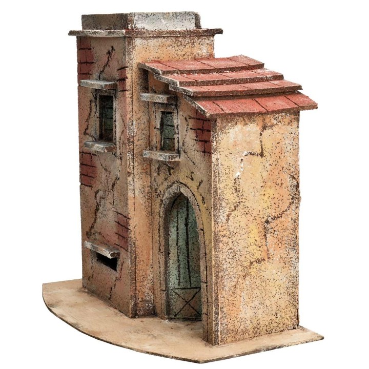 Casa napoletana con tetto laterale spiovente cm 28x17x28 h