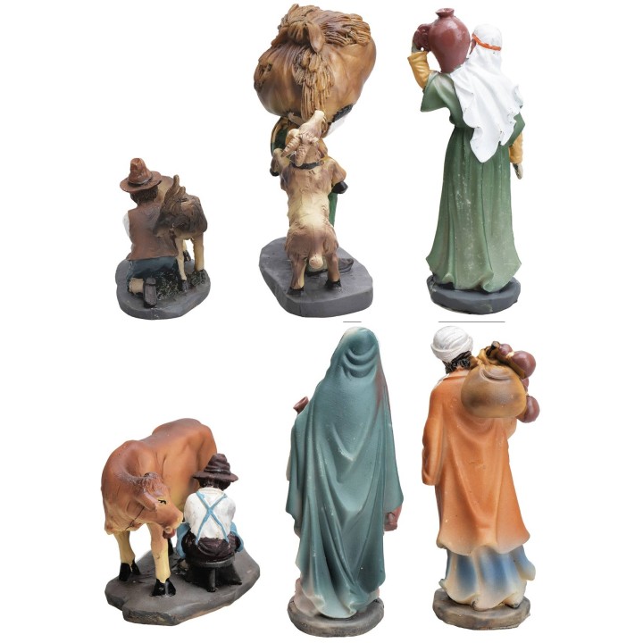 Set of 6 crafts in resin series 9 cm