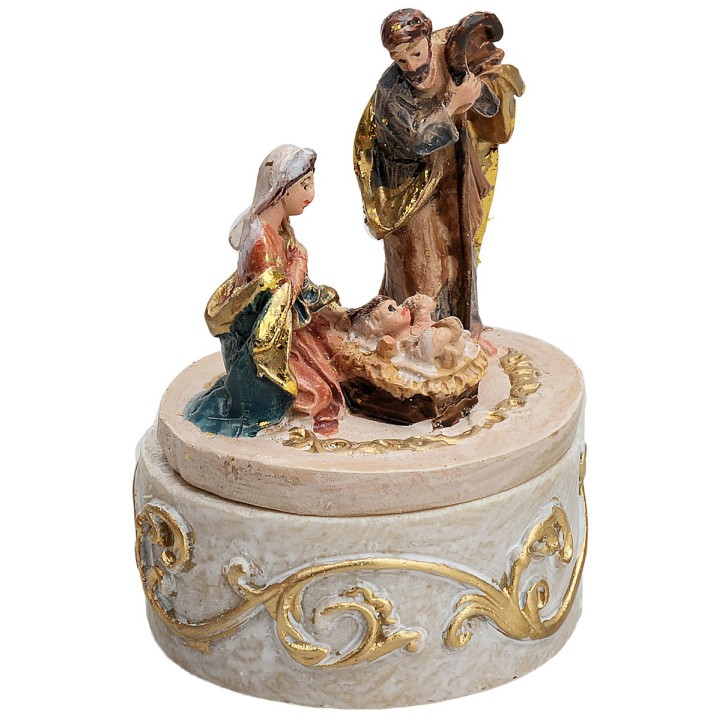 Cofanetto Natività in resina 4 cm