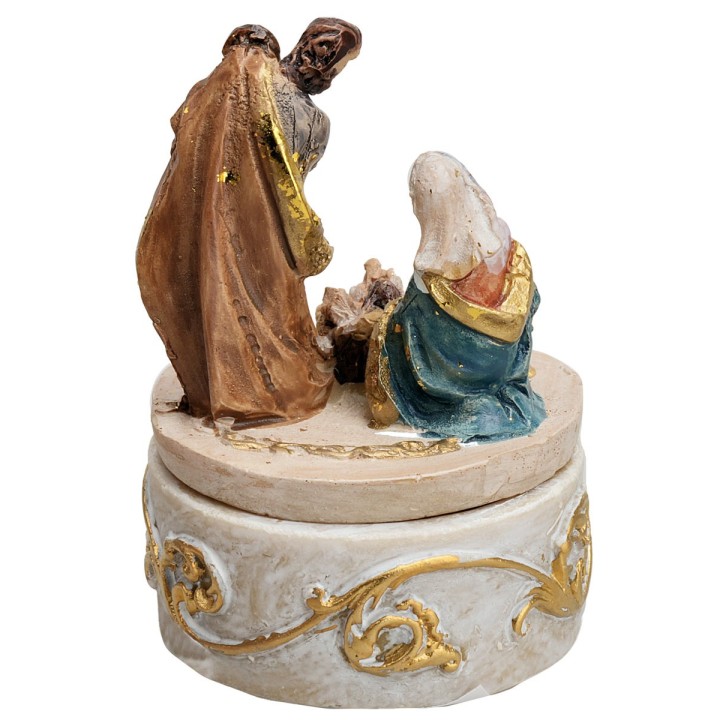 Cofanetto Natività in resina 4 cm