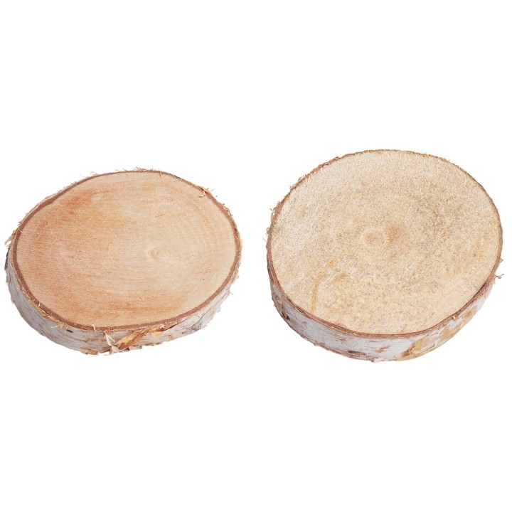 Set due dischi in legno Ø 12,5-13,5 cm
