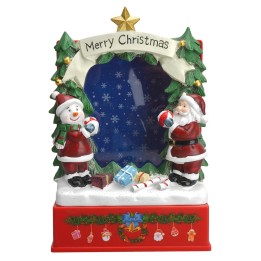 Escenario cielo estrellado Papá Noel funcional a baterías cm
