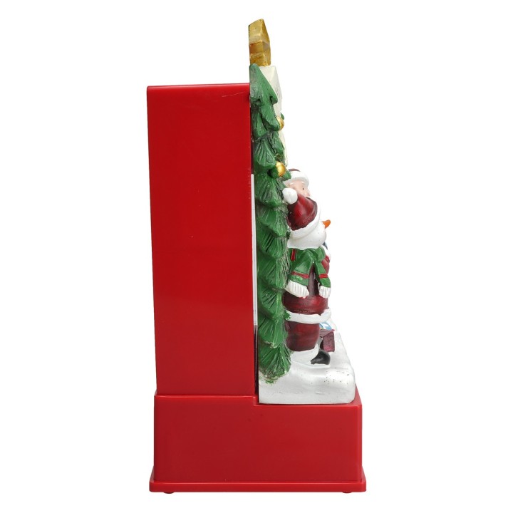 Escenario cielo estrellado Papá Noel funcional a baterías cm