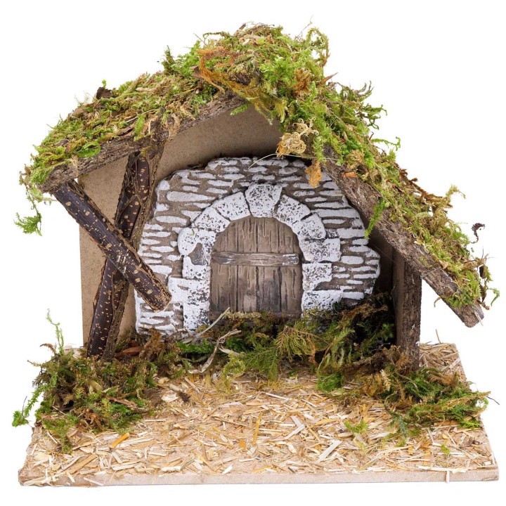 Cabaña con pared de yeso cm 23,5x14,5x20 h