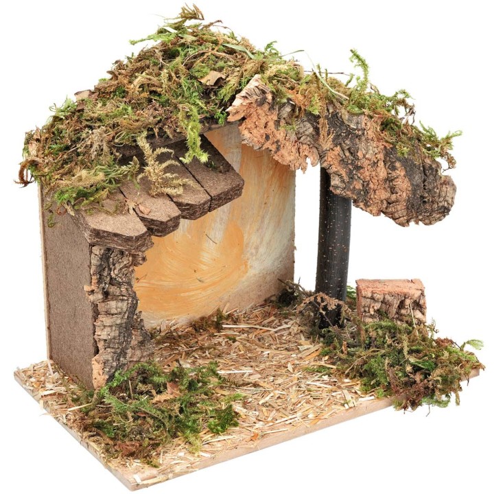 Cabaña con tejadillo lateral cm 23,5x14,5x20 h
