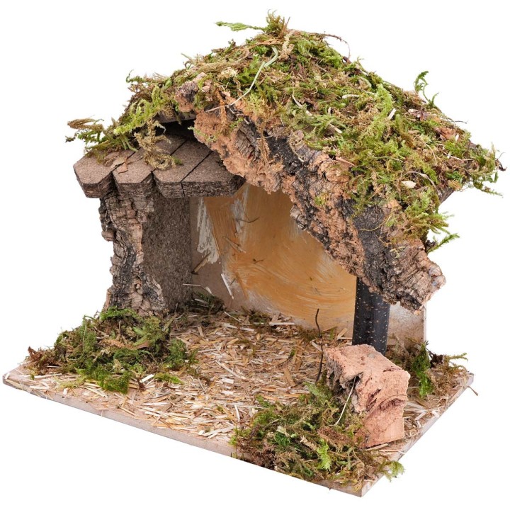 Capanna con tettoia laterale cm 23,5x14,5x20 h
