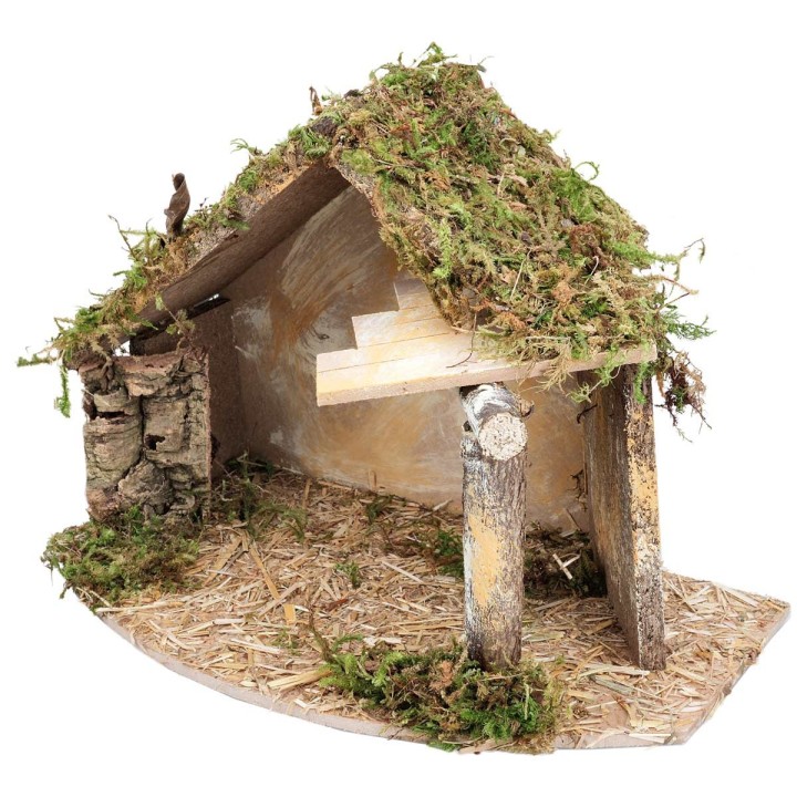 Cabaña con tejado para Belén cm 32x18x23 h