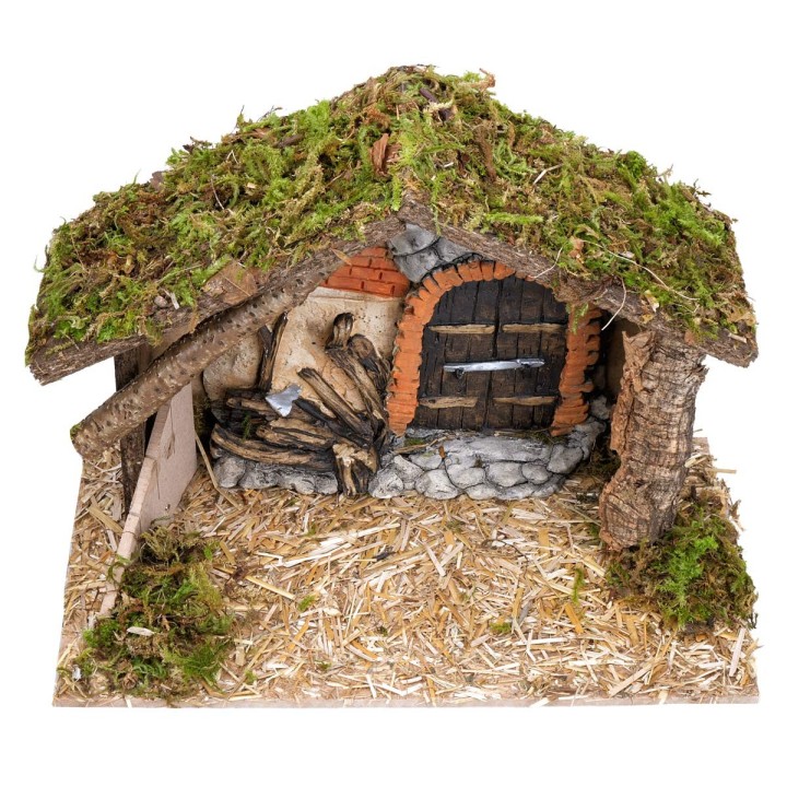 Cabaña con pared de yeso cm 31x17x23 h