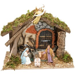 Cabaña con fondo de yeso completa con estatuas Landi cm