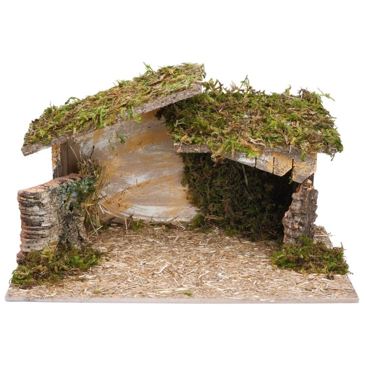 Cabaña con techo irregular cm 40x23x23 h