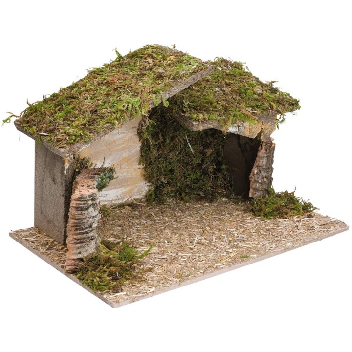 Hut with irregular roof 40x23x23 cm h