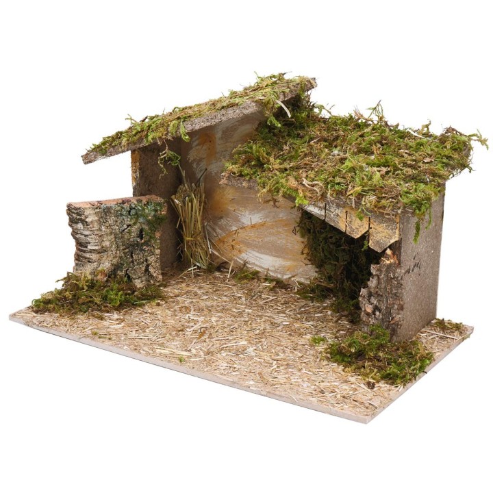 Capanna con tetto irregolare cm 40x23x23 h
