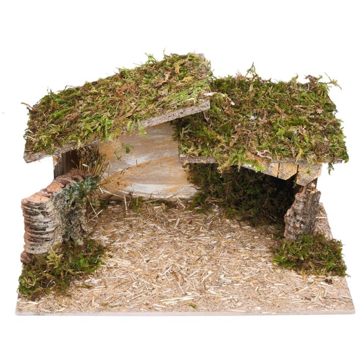 Cabaña con techo irregular cm 40x23x23 h