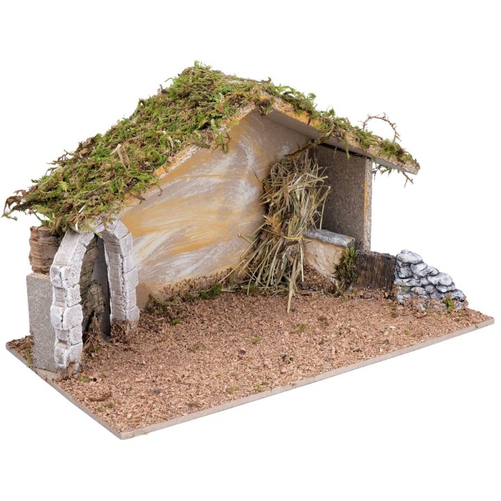Hut with arched doorway cm 40X23X24 h